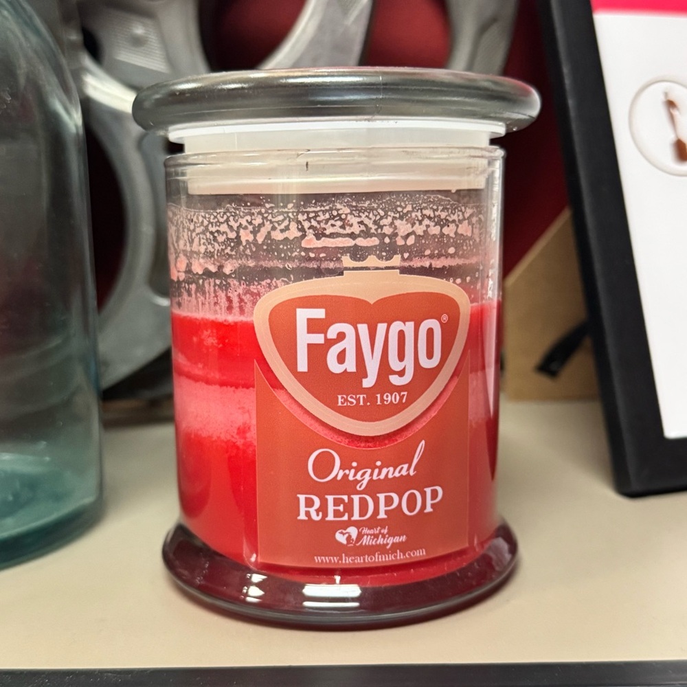Faygo Redpop Candle, Detroit Michigan